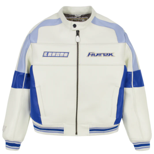 Custom Men's Lambskin Leather Leather Racing Jacket  OEM Embroidery Varsity Bomber Jacket Manufacturer