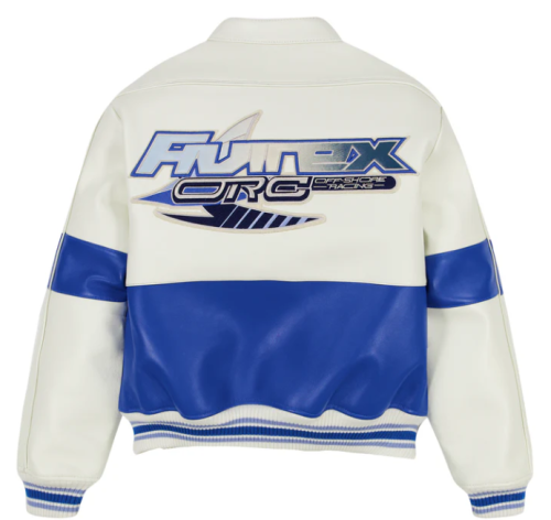 Custom Men's Lambskin Leather Leather Racing Jacket  OEM Embroidery Varsity Bomber Jacket Manufacturer