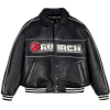 Custom Men's Lamb Leather Basketball Varsity Jacket High Street Genuine Leather Jackets Outwear OEM Support