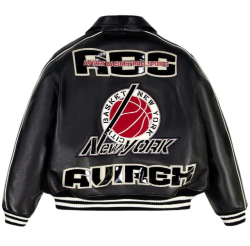Custom Men's Lamb Leather Basketball Varsity Jacket High Street Genuine Leather Jackets Outwear OEM Support