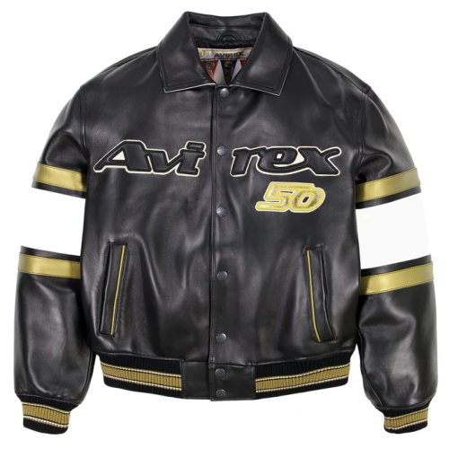 Custom Sheepskin Leather Men's Streetwear Bomber Jacket High Quality Aviator Jacket Manufacturer