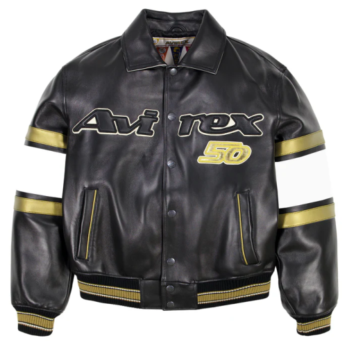 Custom Sheepskin Leather Men's Streetwear Bomber Jacket High Quality Aviator Jacket Manufacturer