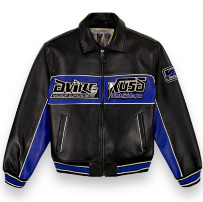 OEM Men's Sheepskin Leather Jacket Single-Breasted Pathcwork Embroidery Aviator Jacket