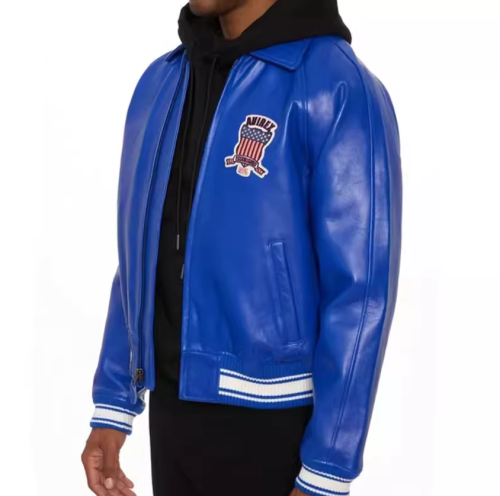 OEM High Street Men's Genuine Lambskin Icon Jacket Custom Bomber Jacket Manufacturer