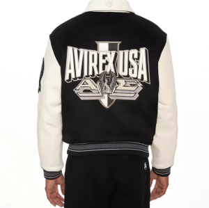 Custom Lambskin Leather Men's Streetwear Varsity Jacket High Quality Letterman Jacket Manufacturer