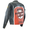Custom Emboridery Design Men's Leather Racing Jacket Manufacturer OEM  Patch Leather Biker Jacket