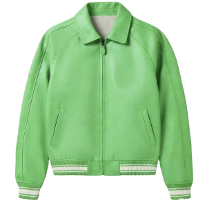 High Quality Custom Sheepskin Varsity Coats for Men OEM Lambskin Genuine Leather Jackets Outwear