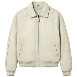 Factory Custom Sheepskin Varsity Coats for Men OEM Lambskin Genuine Leather Jackets Outwear