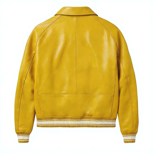 Custom AVIREX Style Lambskin Leather Jacket for Men OEM Logo Patch Embroidery Varsity Jacket Manufacturer