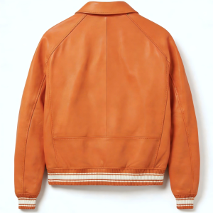 OEM AVIREX Style Lambskin Leather Aviator Jacket Custom Logo Patch Embroidery Genuine Leather Varsity Jacket Manufacturer | Men's Leather Aviator Jackets | Danke Leather Garment Manufacturer