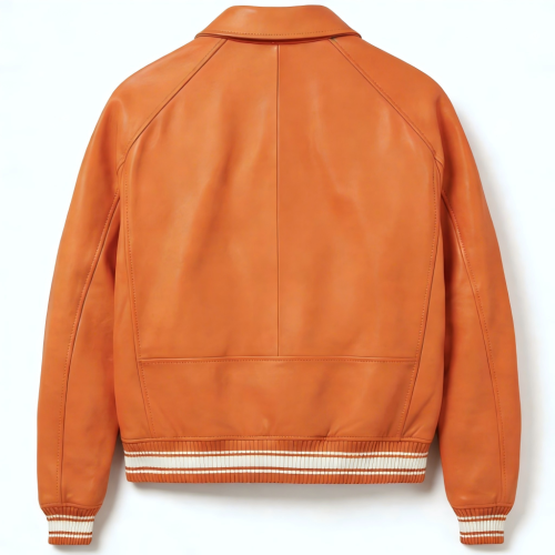 OEM AVIREX Style Lambskin Leather Aviator Jacket Custom Logo Patch Embroidery Genuine Leather Varsity Jacket Manufacturer | Men's Leather Aviator Jackets | Danke Leather Garment Manufacturer