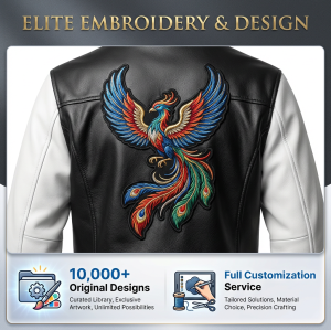 High Quality Custom Sheepskin Varsity Coats for Men OEM Lambskin Genuine Leather Jackets Outwear