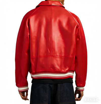 Custom Avirex Style Sheepskin Leather Men's Streetwear Bomber Jacket High Quality Aviator Jacket Manufacturer