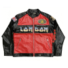 OEM Men's Streetwear Jacket Manufacturer Custom Plus Size Men's Applique Embroidery Printed Lambskin Leather Aviator Jacket