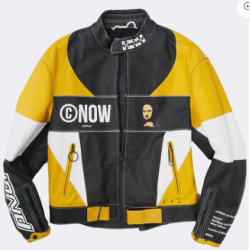 Custom Emboridery Design Men's Leather Racing Jacket Manufacturer OEM  Applique Logo Leather Biker Jacket