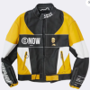Custom Emboridery Design Men's Leather Racing Jacket Manufacturer OEM Applique Logo Leather Biker Jacket