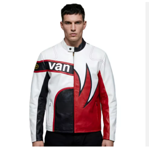 High Street Bomber Leather Jackets Custom Embroidery Men PU Leather Motorcycle Biker Jacket