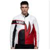High Street Bomber Leather Jackets Custom Embroidery Men PU Leather Motorcycle Biker Jacket