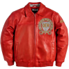 Manufacturer OEM Applique Embroidery Varsity Jacket for Men Streetwear Custom Lambskin Rhinestone Leather Bomber Jacket