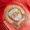 Manufacturer OEM Applique Embroidery Varsity Jacket for Men Streetwear Custom Lambskin Rhinestone Leather Bomber Jacket