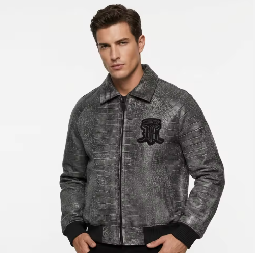OEM Croc Leather Jacket