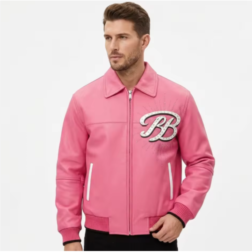 Leather Garments Manufacturer Custom Men's  Leathers Spider Cowhide  Bomber Jacket
