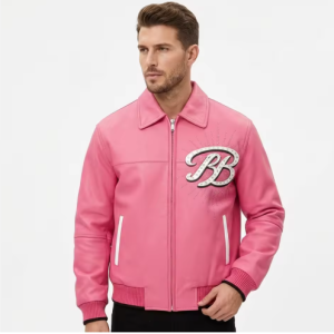 Leather Garments Manufacturer Custom Men's Leathers Spider Cowhide Bomber Jacket