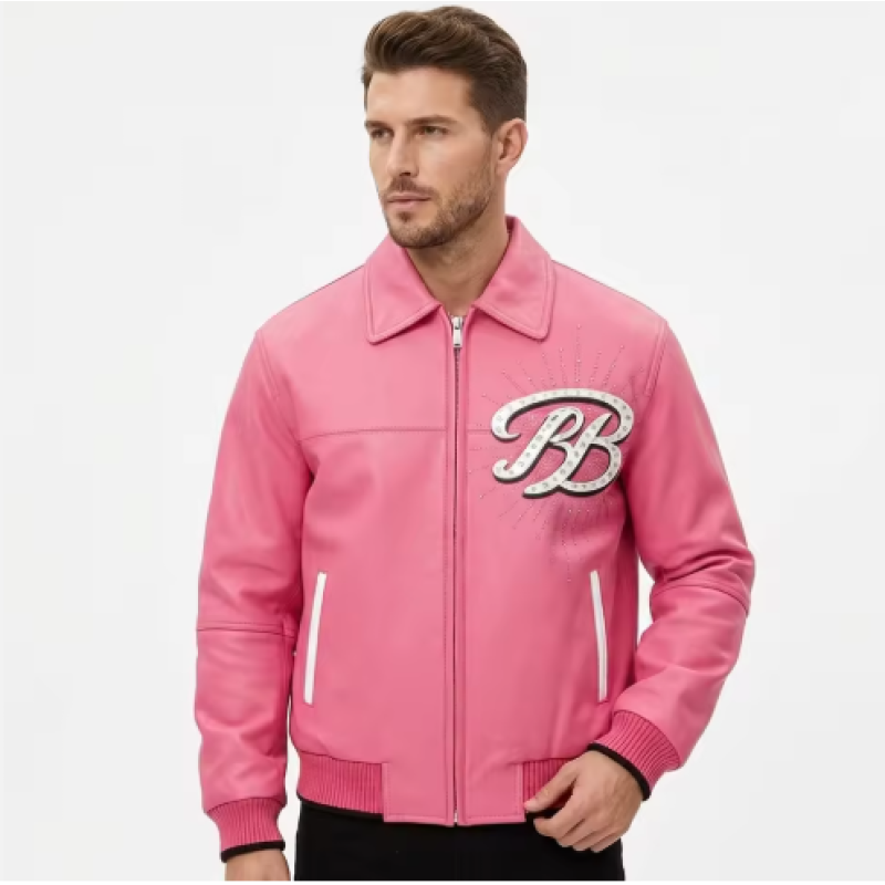 Leather Garments Manufacturer Custom Men's Leathers Spider Cowhide Bomber Jacket