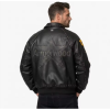OEM Applique Cowhide Leather Biker Jacket Manufacturer Custom Luxury Studs Rhinestone Embroidery Bomber Jacket  Factory