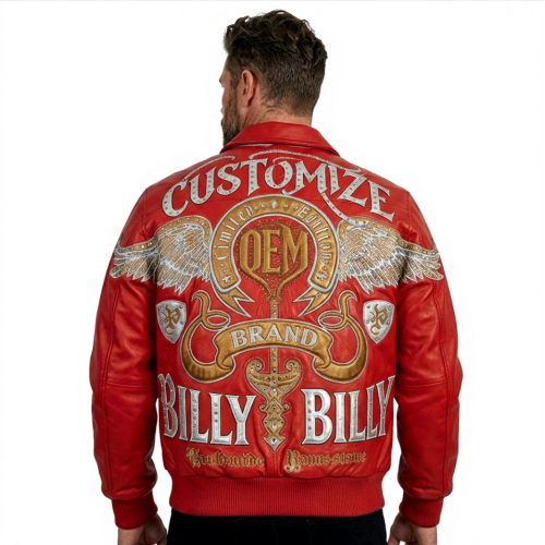 Manufacturer OEM Applique Embroidery Varsity Jacket for Men Streetwear Custom Lambskin Rhinestone Leather Bomber Jacket