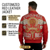 Manufacturer OEM Applique Embroidery Varsity Jacket for Men Streetwear Custom Lambskin Rhinestone Leather Bomber Jacket