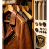 Manufacturer OEM Applique Embroidery Varsity Jacket for Men Streetwear Custom Lambskin Rhinestone Leather Bomber Jacket