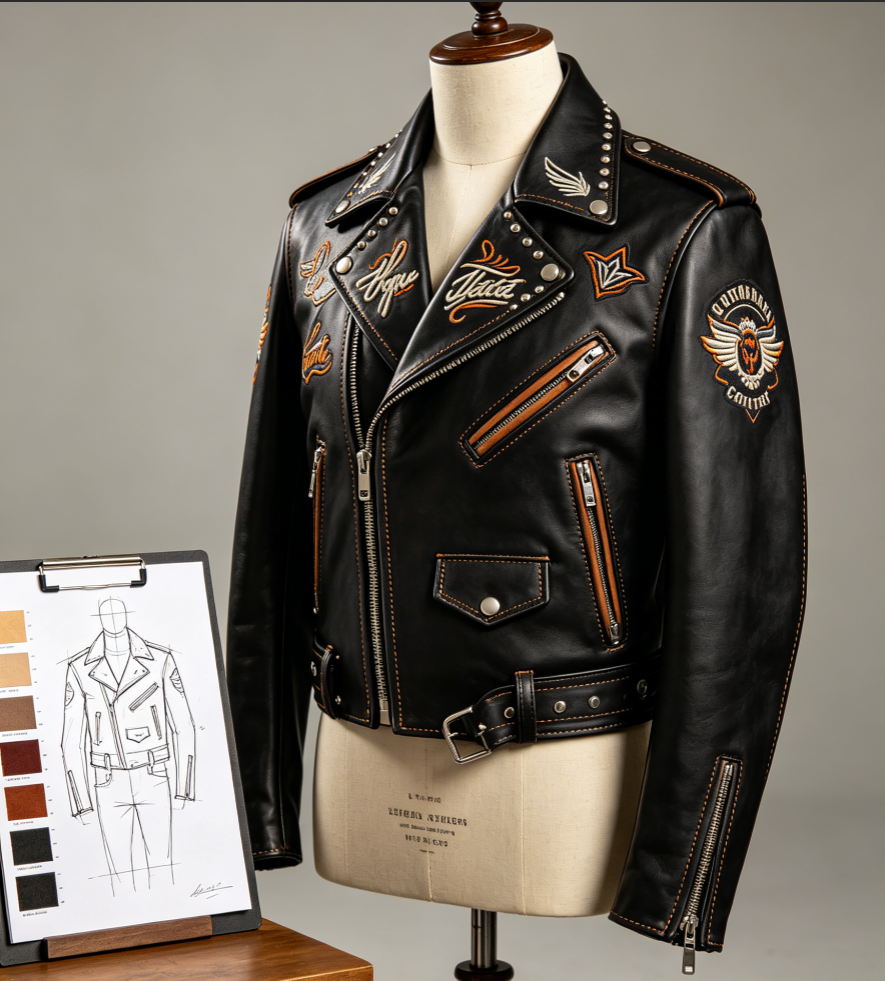 Danke Leather full collection custom OEM ODM wholesale leather jackets