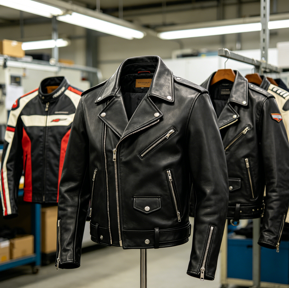 Finished men leather jackets wholesale bulk shipment Danke factory