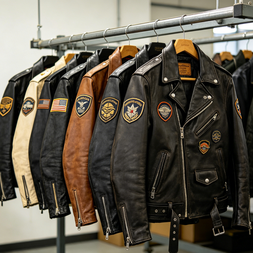 finished custom leather jackets