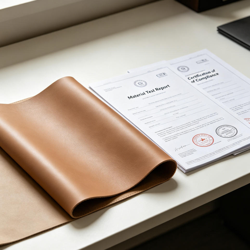 PU leather material safety test report EU REACH EUCR compliance