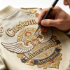 Custom Luxury Embroidered Sheepskin Bomber Jacket | Premium Genuine Leather Outerwear for Men