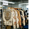 Custom Luxury Embroidered Sheepskin Bomber Jacket | Premium Genuine Leather Outerwear for Men