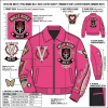 Manufacturer OEM Applique Embroidery Varsity Jacket for Men Streetwear Custom Rhinestone  Lambskin Jacket