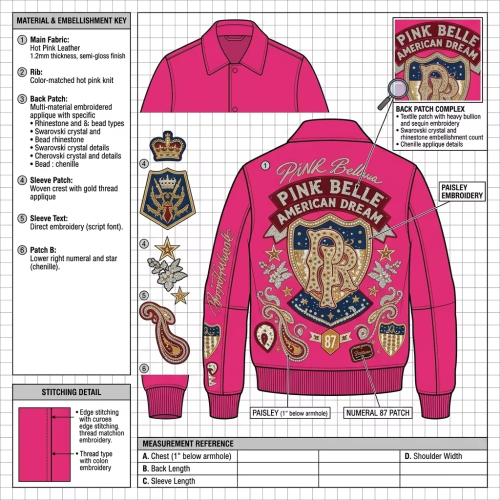 Manufacturer OEM Applique Embroidery Varsity Jacket for Men Streetwear Custom Rhinestone  Lambskin Jacket