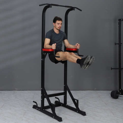 New Design Dip Station Integrated Gym Trainer Pull Up Power Tower Manufacturer-fitness power tower with pull up station