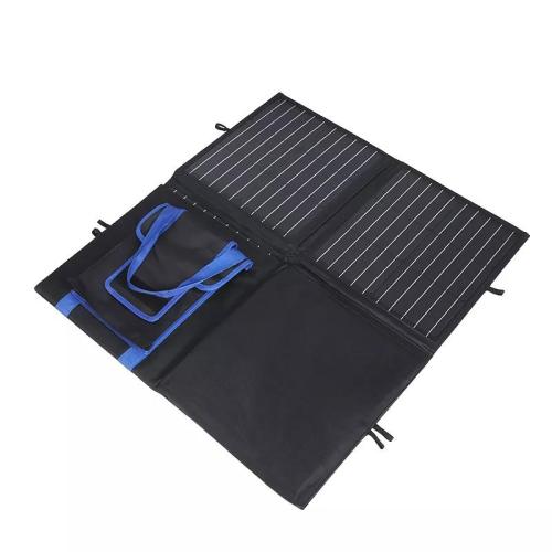 حقيبة شحن شمسية محمولة عالية الجودة 120 وات لوحة شمسية قابلة للطي