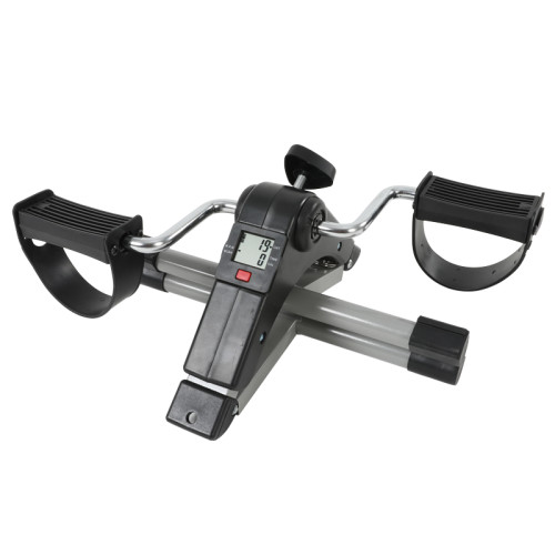 Bicicleta de ejercicio con pedal SISTERUNION, mini bicicletas estáticas, ejercitador plegable para brazos y piernas, ciclismo de fitness con monitor LCD y resistencia ajustable