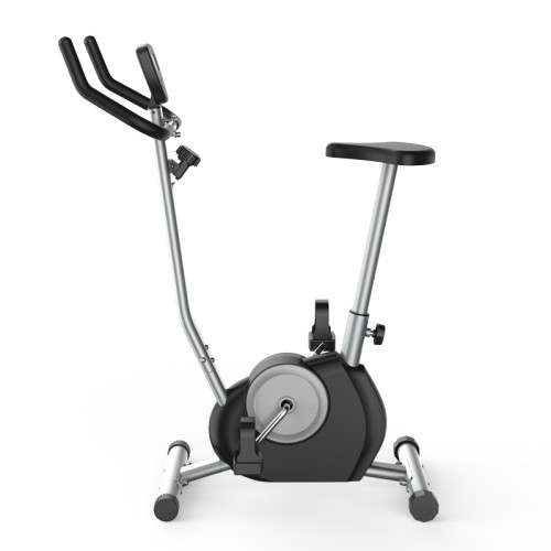 Home Quiet Fabric Belt Drive Exercise Bike, Stationary Vertical Exercise Bike, Can Bear 220Lb Weight Lightweight Exercise Bike with LCD Display