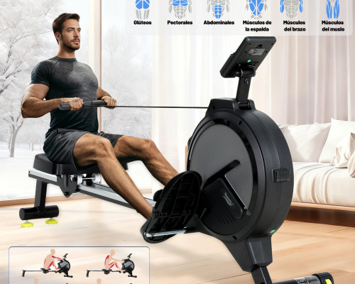 Compact Magnetic Rowing Machine: Full-Body Home Workout, Quiet & Space-Saving