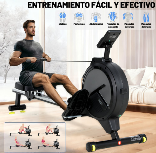 Compact Magnetic Rowing Machine: Full-Body Home Workout, Quiet & Space-Saving