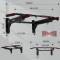 Fixed to the Wall Horizontal Steel Home Indoor Gym Pull-Up Bar