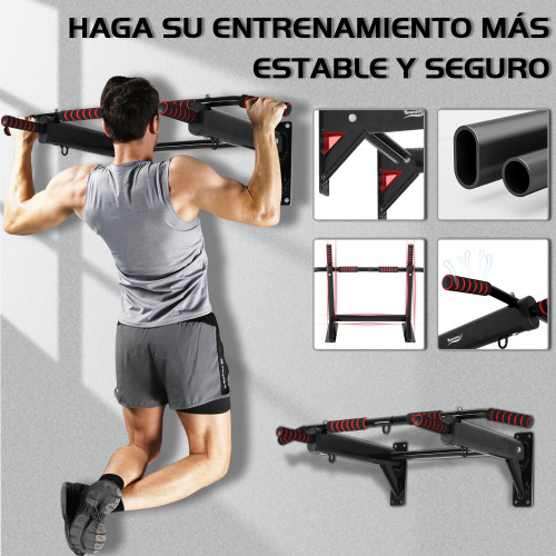 Fixed to the Wall Horizontal Steel Home Indoor Gym Pull-Up Bar