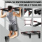 Fixed to the Wall Horizontal Steel Home Indoor Gym Pull-Up Bar