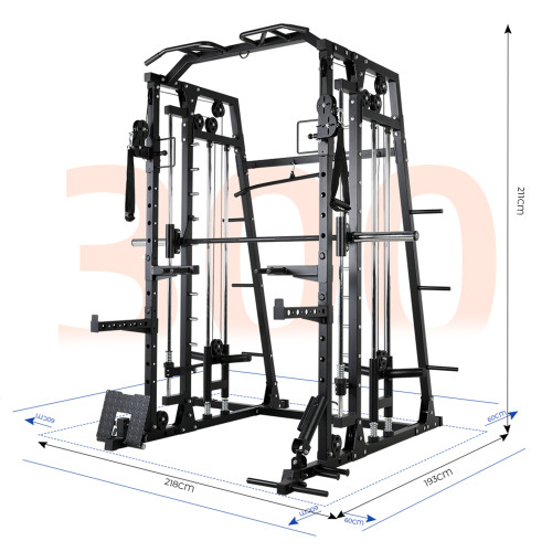 Multi-Functional Indoor Gym Smith Machine for Strength Training & Bodybuilding Triceps Exercise Stainless Steel Home Use